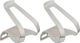 MKS Half Clip Toe Clips - silver