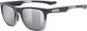 uvex LGL 42 Sportbrille - black-transparent/mirror silver