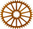 Garbaruk Oval Chainring AXS Road/CX SRAM Direct Mount 8-Hole Single Speed - orange/42 