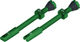 Peatys Chris King Edition MK2 Tubeless Valve 2-Pack Set - emerald/Presta 60 mm