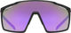 uvex Lunettes de Sport mtn perform - black-purple mat/mirror purple