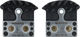 Shimano Pastillas de frenos J04C-MF para XTR, XT, SLX - 25 pares - universal/Sinterizado