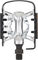 Exustar E-PM818 Clipless/Platform Pedals - silver-black