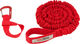 TowWhee Set de cuerda de remolque con Quick Loop con mosquetón - red-red