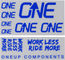 OneUp Components Juego de calcomanías Decal Kit - blue