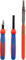 Knipex Set de alicates profesionales - rojo-azul