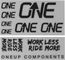 OneUp Components Set d'Autocollants Decal Kit - black