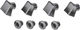 absoluteBLACK Chainring bolt covers - black