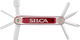 SILCA Italian Army Knife Nove Multitool - rot-silber