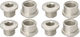 Wolf Tooth Components Set de tornillos de plato 4 brazos 6 mm - silver/6 mm