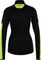 GORE Wear M Women's Long Sleeve Thermal Zip Shirt - black-neon yellow/36/XS/S