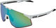 uvex pace perform S CV Sportbrille - white matt/glossy green