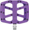 e*thirteen Base Flat Platform Pedals - eggplant