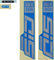 RockShox Sticker Set for SID SL Ultimate - 2021 Model - gloss blue-gloss polar foil