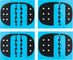 Profile Design Ultra Pads für Ergo / Race Armauflage - black/10 mm