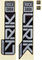 RockShox Decal Kit Aufklebersatz für Lyrik Ultimate ab Modell 2023 - gloss black-matte silver foil