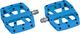 e*thirteen Base Flat Platform Pedals - blue