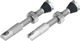 Peatys Chris King Edition MK2 Tubeless Valve 2-Pack Set - silver/Presta 42 mm