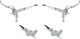 Trickstuff Direttissima Front+Rear Disc Brake Set - silver-silver/Set/Flip-Flop (non-side-specific)