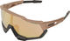 100% Speedtrap Hiper Sports Glasses - matte copper chromium-black/hiper copper mirror