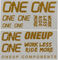 OneUp Components Set d'Autocollants Decal Kit - gold