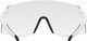 uvex pace stage V sports glasses - white matte/mirror blue