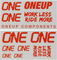 OneUp Components Set d'Autocollants Decal Kit - orange