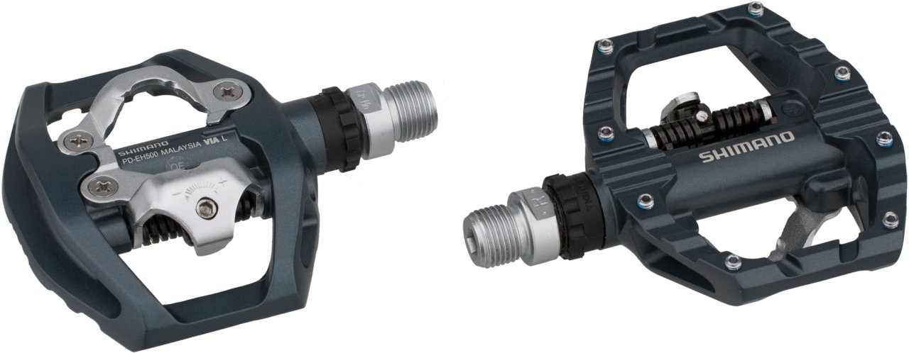 shimano clipless and platform pedals